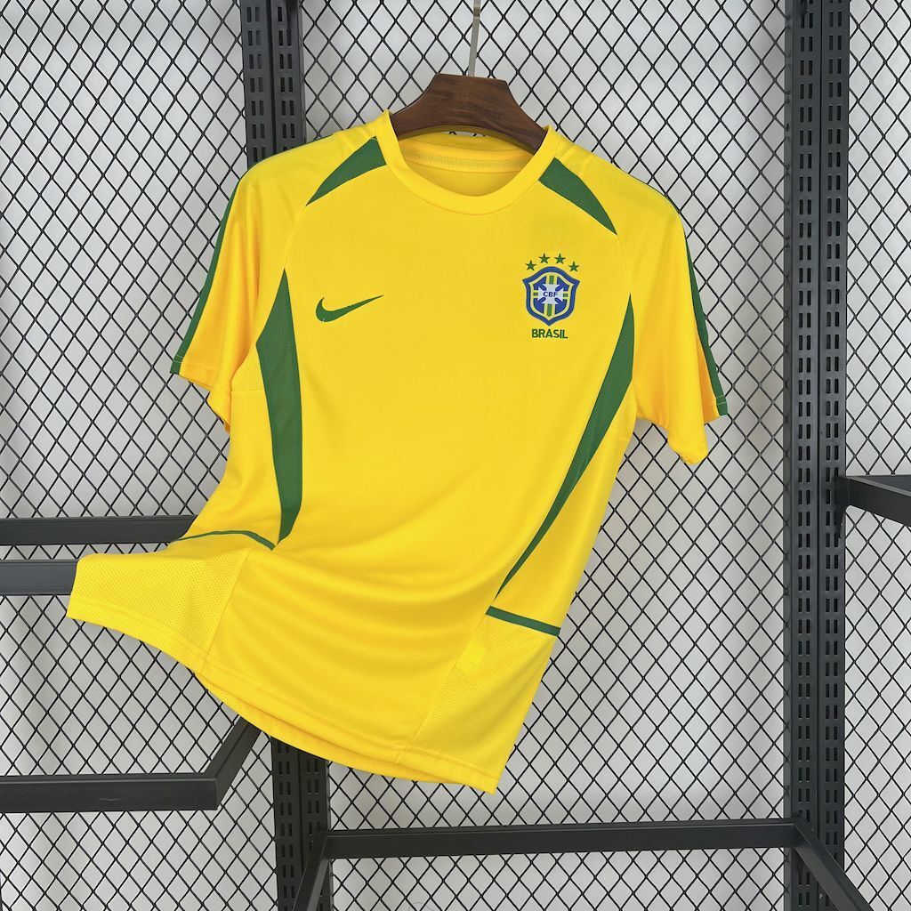 Brazil Retro Home Jersey 03