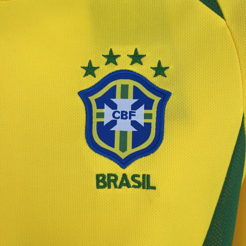 Brazil Retro Home Jersey 03